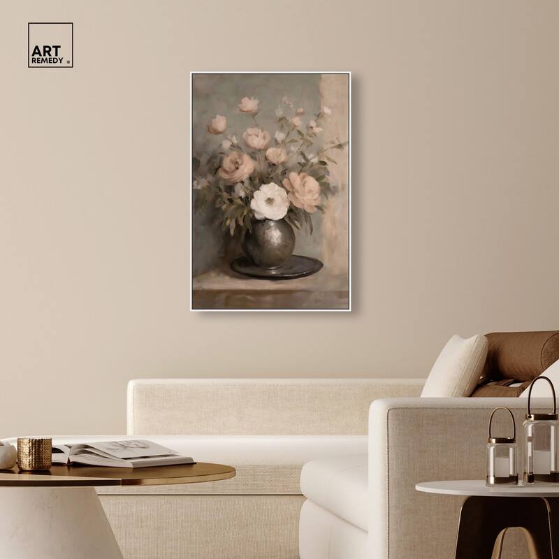 Porcelain Pink Canvas by Art Remedy