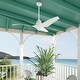 preview thumbnail 2 of 18, Hunter Arwen 60" ENERGY STAR Outdoor Ceiling Fan with LED Light and Handheld Remote - Damp Rated!