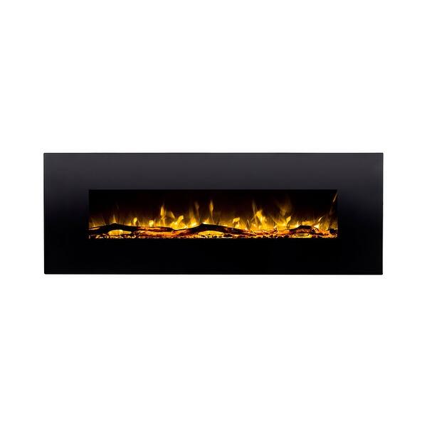 Shop Regal Flame Erie 72 Black Ventless Heater Electric Wall