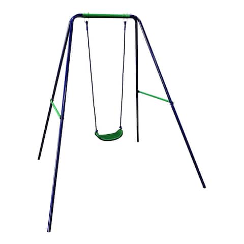 ALEKO Playground Child Sturdy Outdoor Swing Seat - W: 55 x H: 70 x L: 55 inches