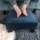 Adeco Ottoman Upholstered Fabric Footrest Pet Steps Dog Stair Stool,Footstool / Footrest - Geometric Art