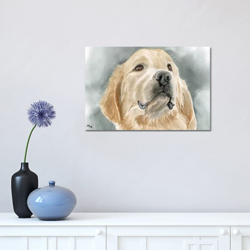 iCanvas "Golden Opportunity - Golden Retriever" by Judith Stein Canvas Print - 12x18x1.5