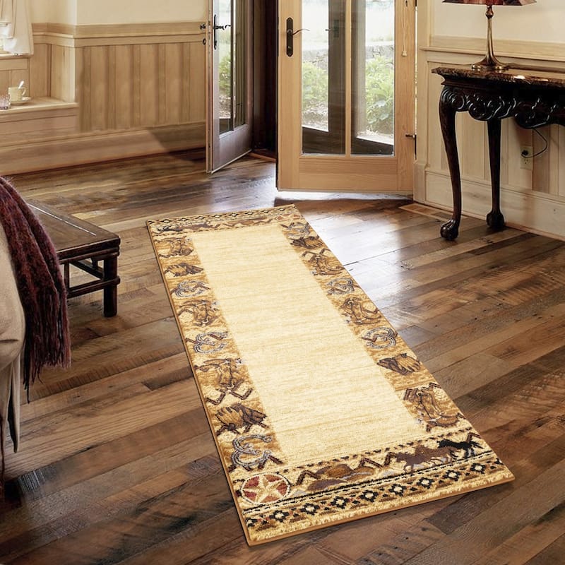 Tribes GC_YLS4011 Beige Southwest Area Rug