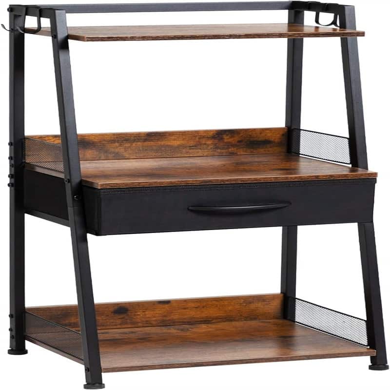 3 Tier Bathroom Ladder Shelf - 11.22"D x 14.88"W x 30.51"H