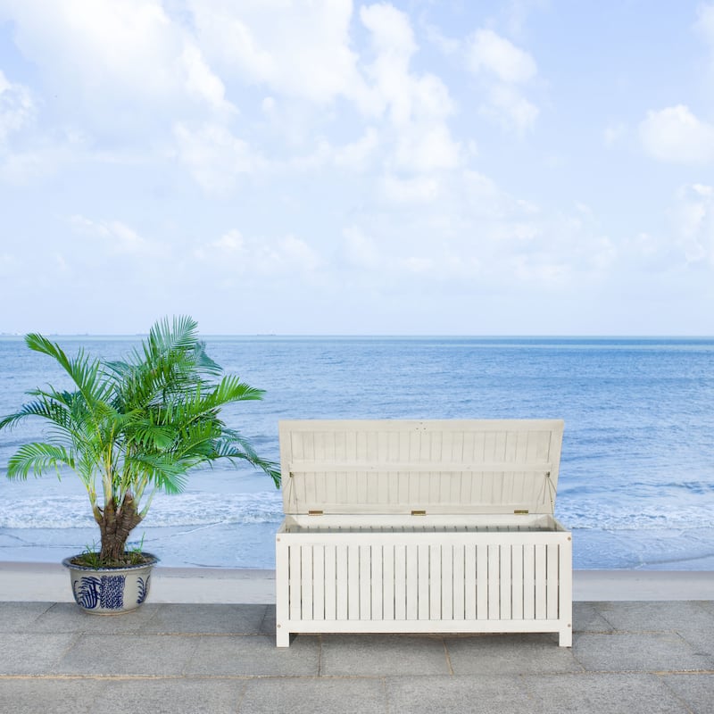 SAFAVIEH Outdoor Priscila Cushion Storage Box - 48Wx20Dx19H