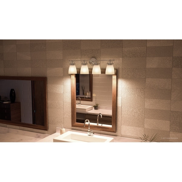Luxury Industrial Bathroom Vanity Light 9 5 H X 28 5 W With Traditional Style Vintage Design Brushed Nickel Finish On Sale Overstock 19478135