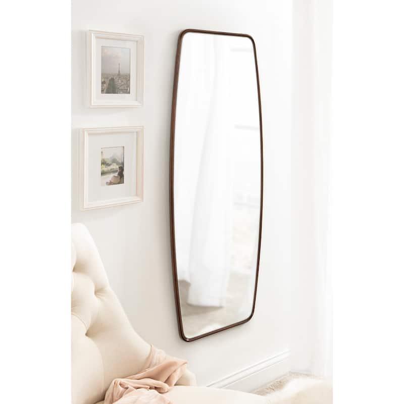 Kate and Laurel Caskill Barrel-shaped Framed Wall Mirror