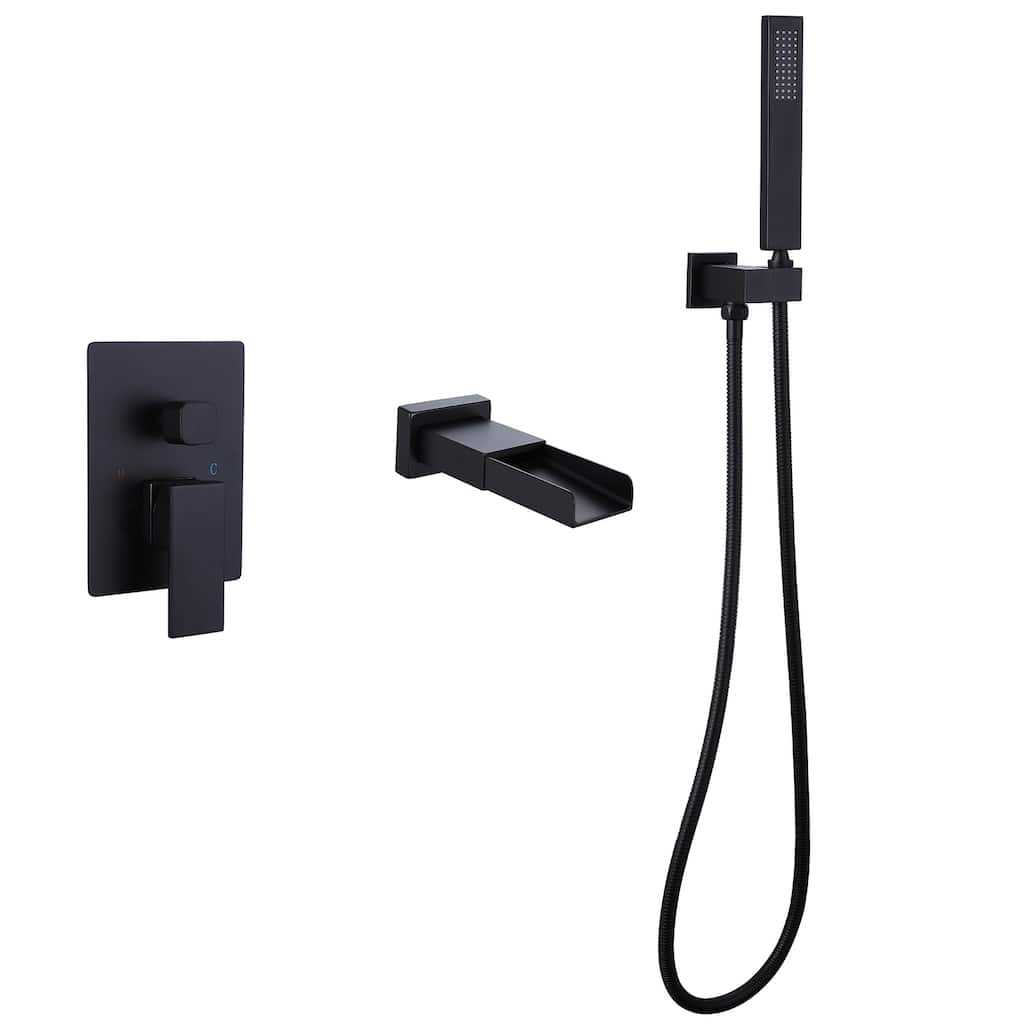 WIZ Waterfall Single-Handle 2 Sprayer Wall Mount Bathtub Shower Faucet