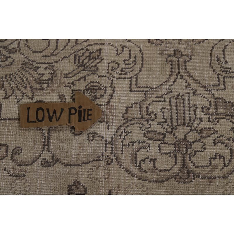 Tabriz Persian Vintage Rug Hand-Knotted Traditional Wool Carpet - 9'6" x 12'4"