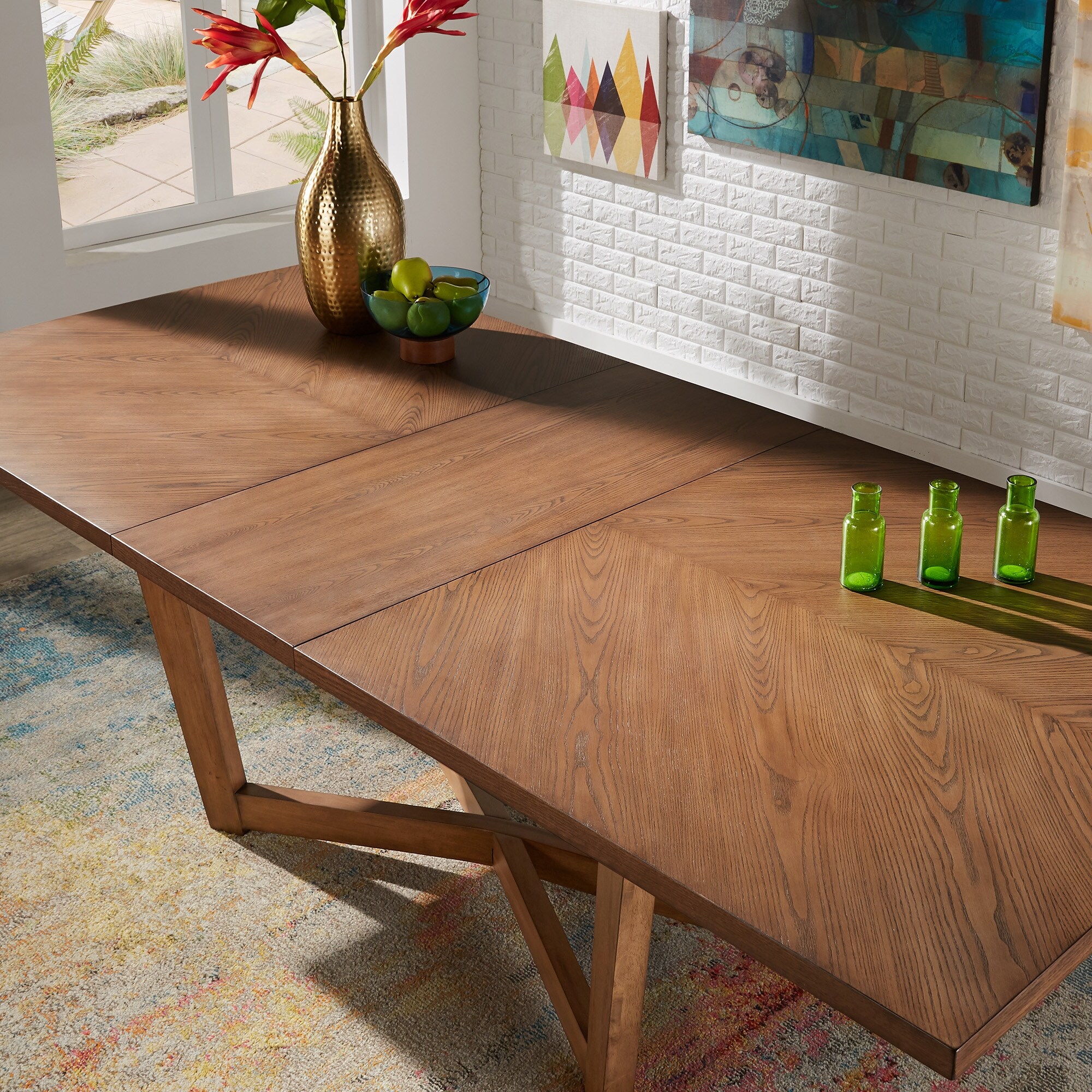 Connie Mid-Century Extending Wood Dining Table by iNSPIRE Q