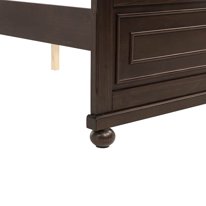 King Size Bed with Tall Headboard & Footboard