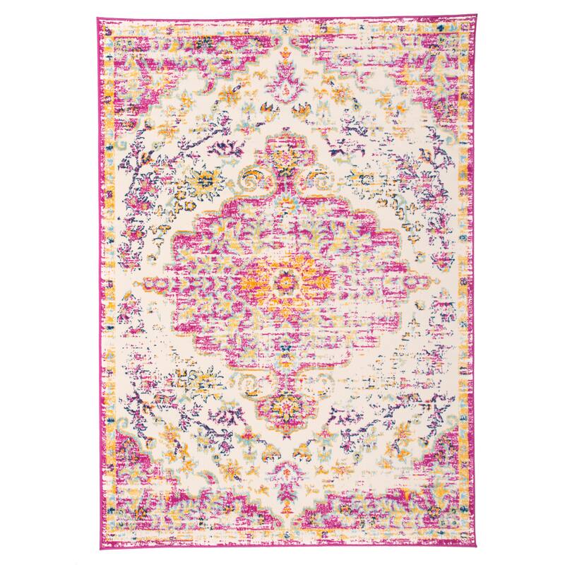 The Curated Nomad Sunset Traditional Vintage Bohemian Rug