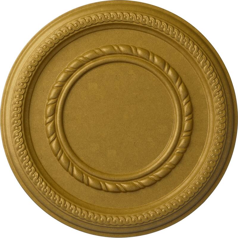 12 5/8"OD x 1 1/8"P Federal Roped Small Ceiling Medallion
