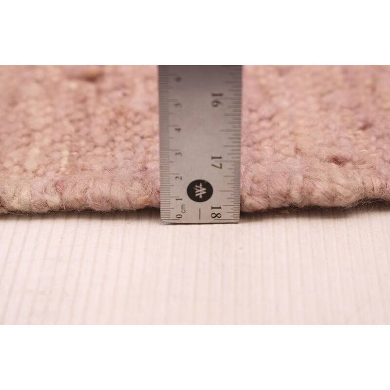 ECARPETGALLERY Flat-Weave Marrakech Cream Wool Kilim - 5'8 x 7'5