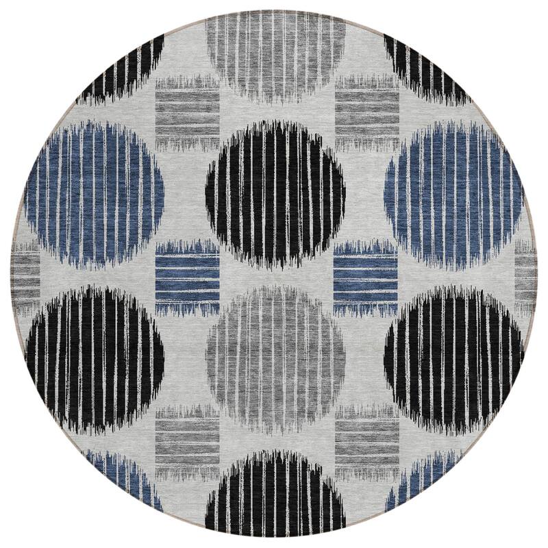 HomeRoots Geometric Transitional Rectangle Outdoor Rug