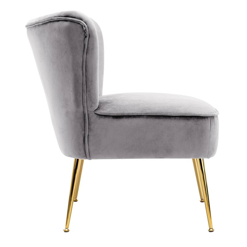 Heaven Contemporary Velvet Upholstered Accent Chair
