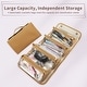 preview thumbnail 8 of 6, Detachable Makeup Bag 4 in 1 Detachable Cosmetic Bag Travel Removable Bag Brown