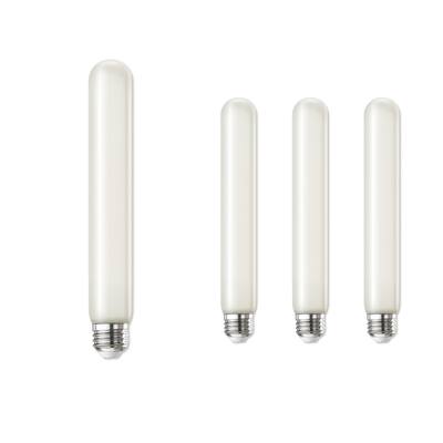 Bulbrite LED Filament Pack of (4) 5 Watt Dimmable 7 Inch T9 Light Bulb with Frost Glass Finish and Medium (E26) Base