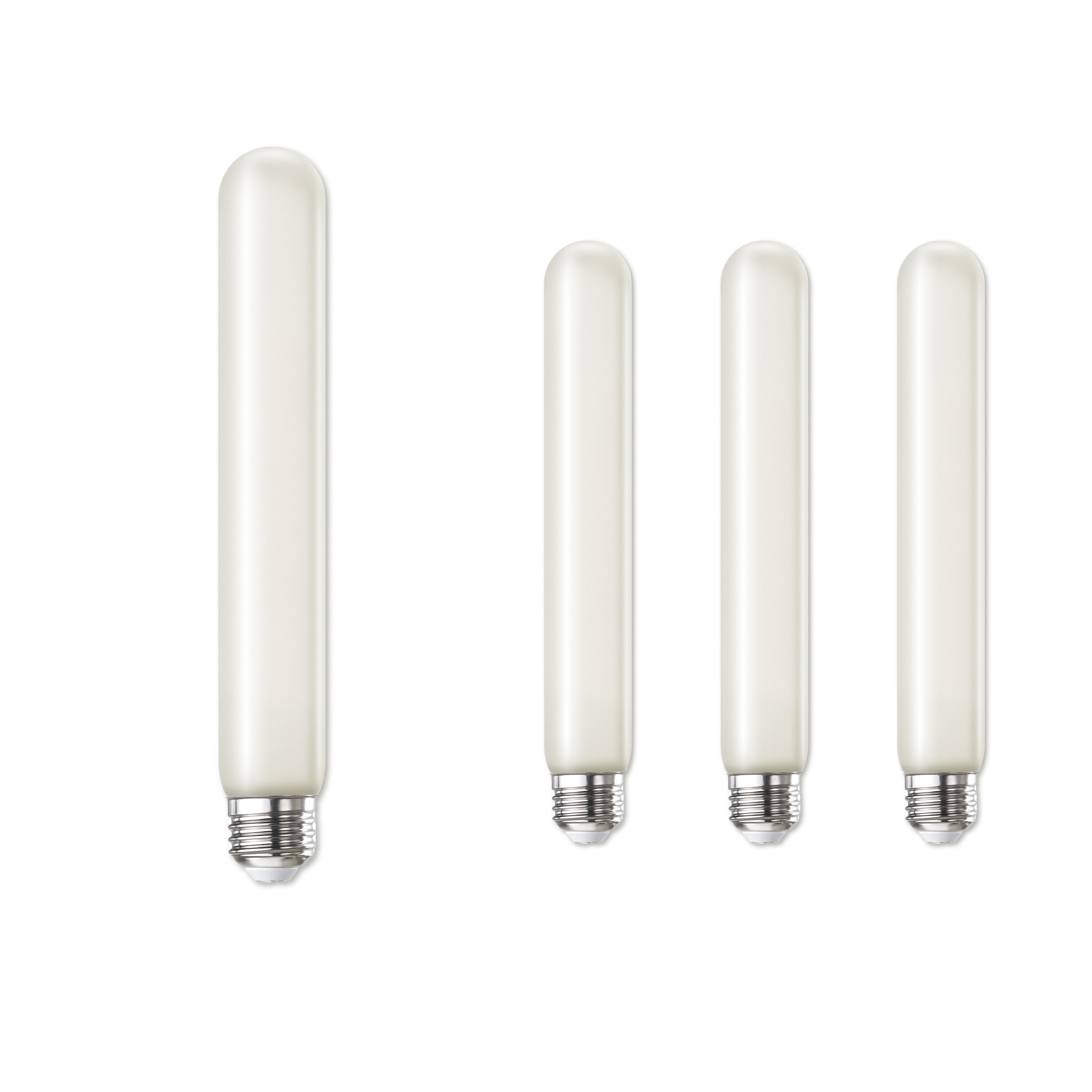 Bulbrite LED Filament Pack of (4) 5 Watt Dimmable 7 Inch T9 Light Bulb with Frost Glass Finish and Medium (E26) Base