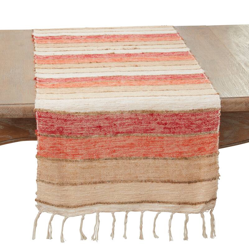 Chic Stripes Table Runner - 16"x72" - 16"x72" - Orange