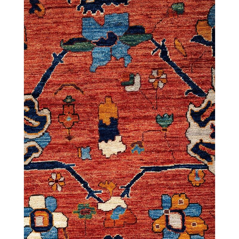 Serapi One-of-a-Kind Hand-Knotted Area Rug - Orange, 8' 1" x 9' 10" - 8' 1" x 9' 10"