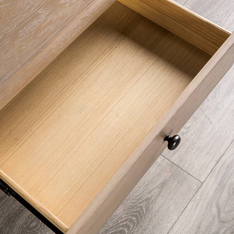 Furniture of America Trenden Modern Farmhouse Solid Wood 2-Drawer Coffee Table