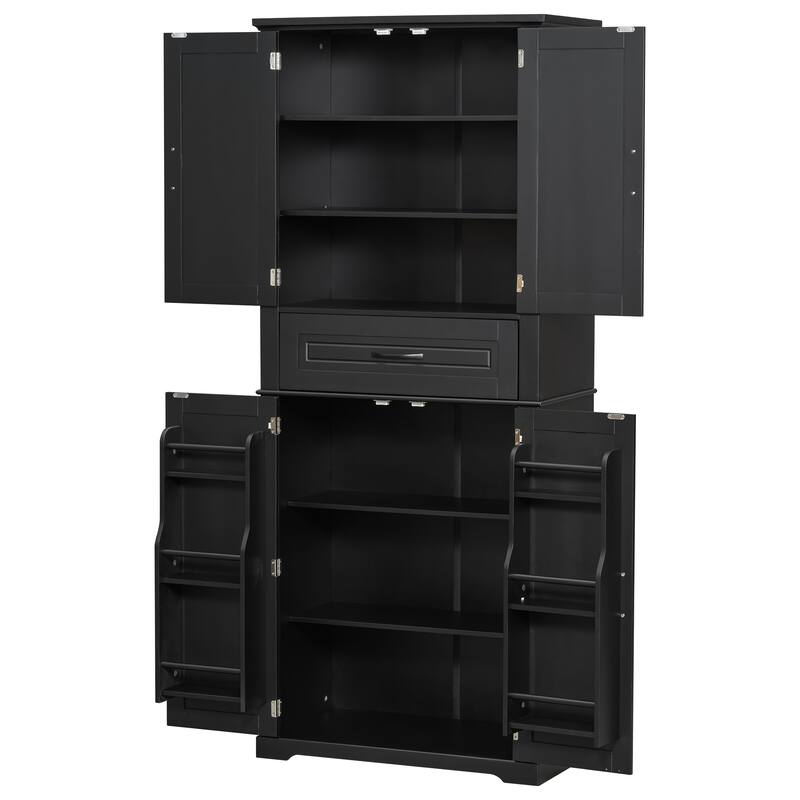 Bathroom Storage Cabinet with Multi-Functional Storage Space, Drawer with Slide Rails, Adjustable Shelf