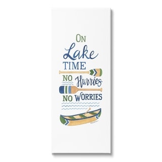 Stupell No Hurries On Lake Time Canvas Wall Art Design By Deb Strain ...