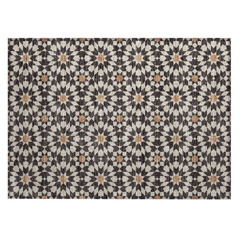 Machine Washable Indoor/ Outdoor Chantille Boho Morrocan Rug