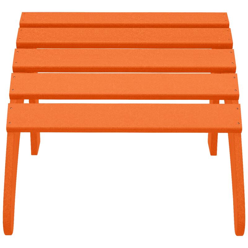 Aderson Outdoor Poly Adirondack Chair With Ottoman And Side Table 12-Piece Set