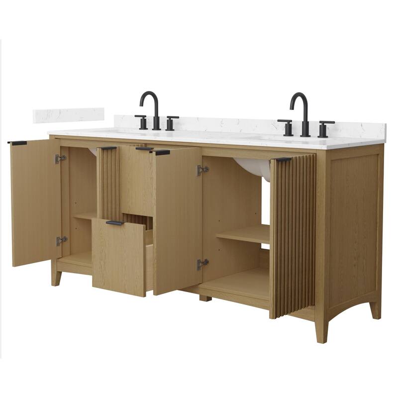 Wyndham Collection WCF9191-72D-VCA-US3MXX Palmilla 72" Free Standing