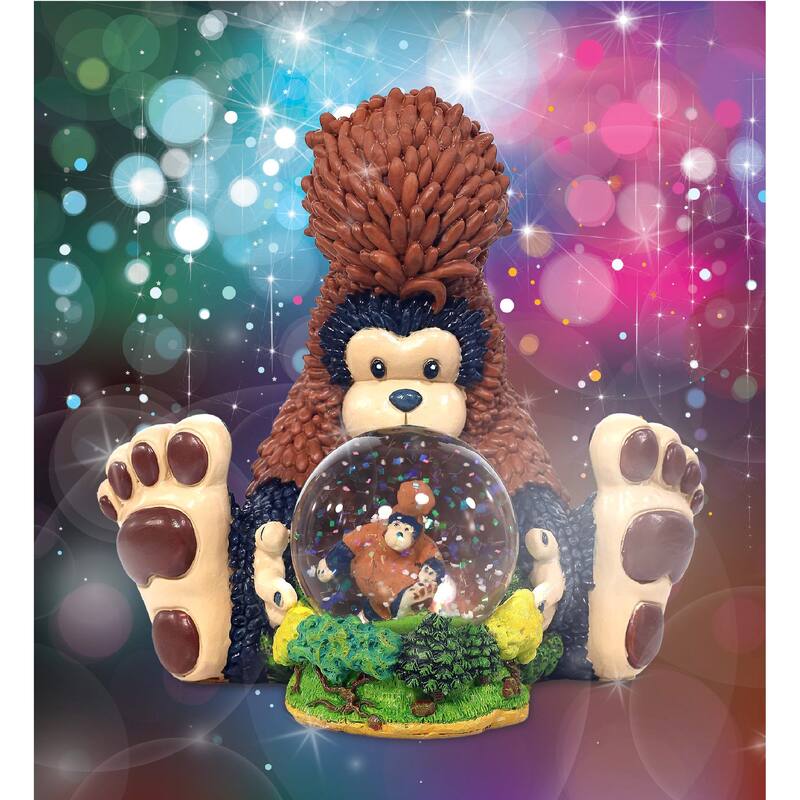 CoTa Global Big Foot Beautiful Pink Sparkle Snow Globe Decor - 45mm