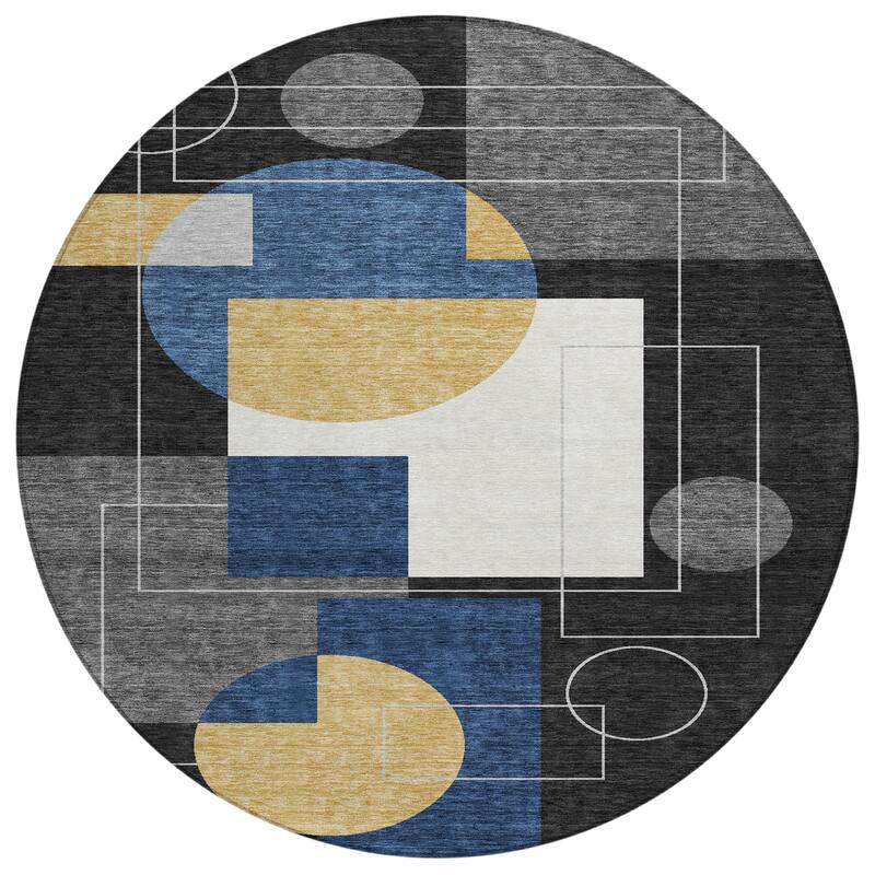 Machine Washable Indoor/ Outdoor Modern Filly Chantille Rug