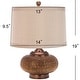 preview thumbnail 7 of 5, SAFAVIEH Lighting 19-inch Gold Beaded Table Lamp (Set of 2) - 14"x14"x19"