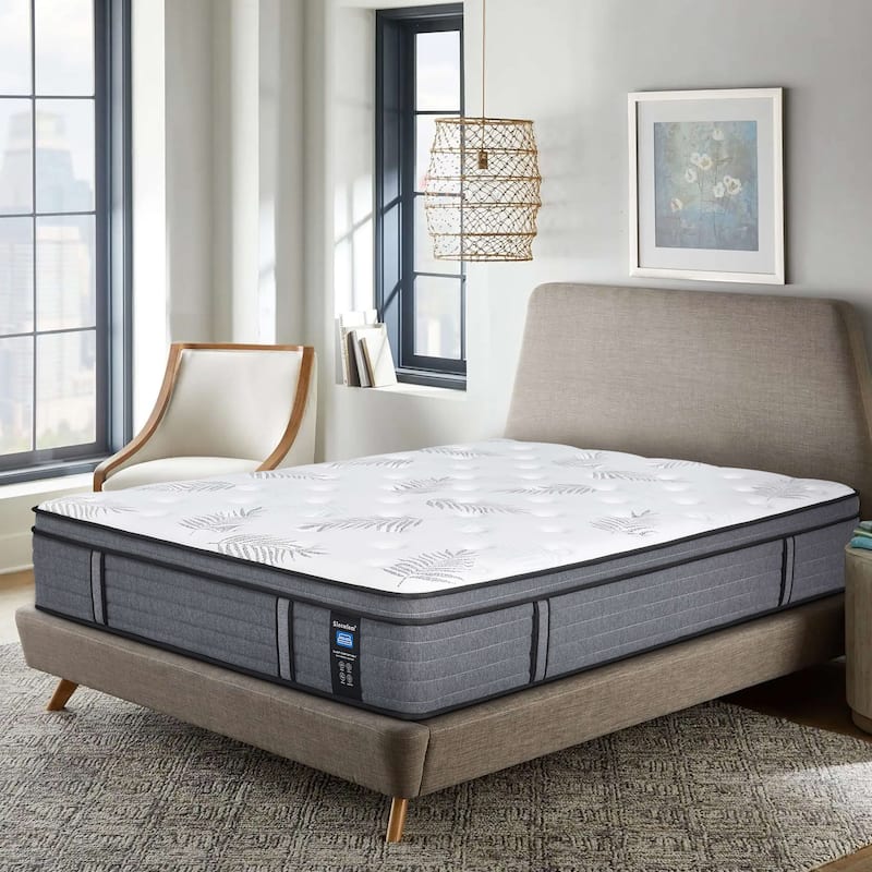 14-Inch Medium Euro Top Memory Foam and Pocket Spring Hybrid Mattress in a box, Cool Sleep