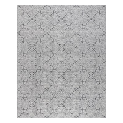 Gertmenian Ethan Varna Transitional Trellis Grey Area Rug