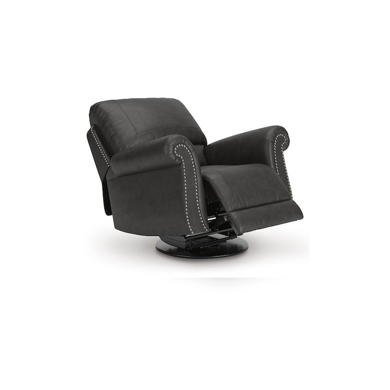 Signature Design by Ashley Chatterton Black Swivel Glider Recliner