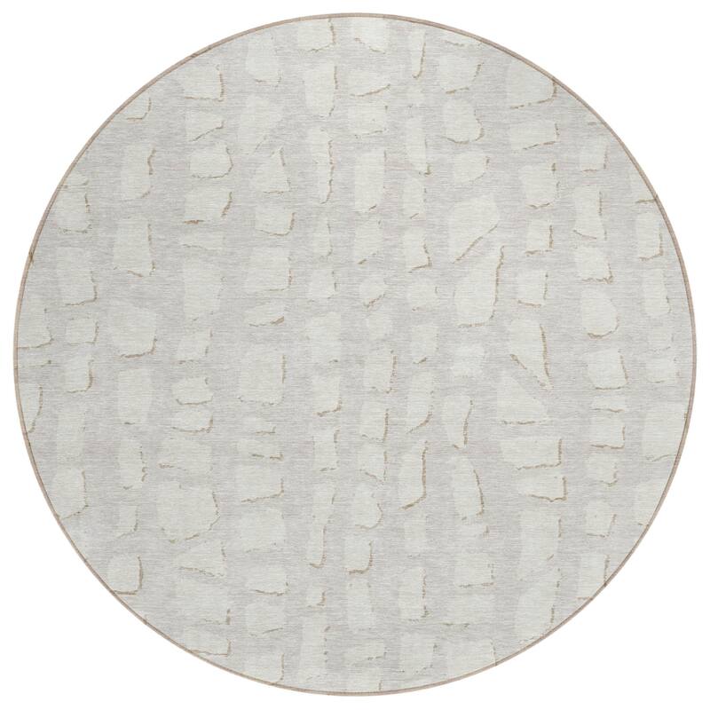 HomeRoots Abstract Transitional Rectangle Outdoor Rug