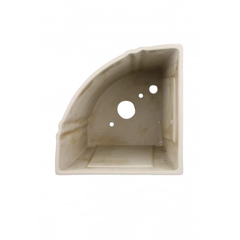 White Ceramic Corner Toilet Tank Part Only Sheffield Dual Flush Renovators Supply