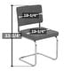preview thumbnail 17 of 16, Breuer Chair Company Aurora Cushion Padded Seat & Cushion Back Cantilever Side Chair w Chrome Frame (Various Upholstery Fabrics)