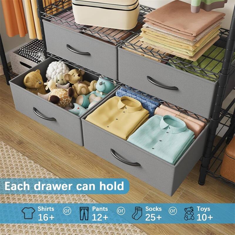 V20 Wire Garment Rack Heavy Duty Clothes Rack - 14.6"D x 56.7"W x 70.9"H