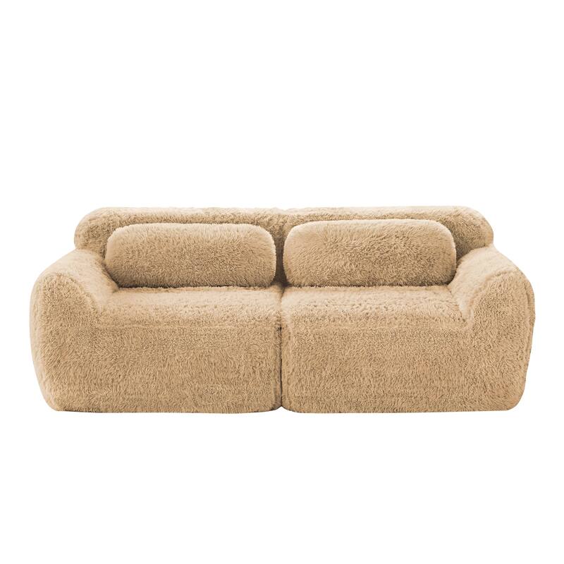 No Assembly Required 2-seater Modular Sectional Sofa Couches