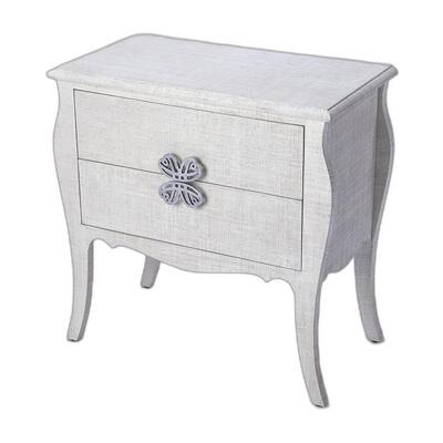 HomeRoots 30" Off White Standard Accent Chest With Two Drawers - 30.25