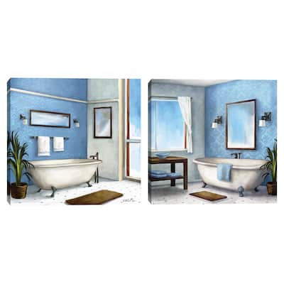 Urban Bath I, Urban Bath II by Vittorio Milan Canvas Art Prints