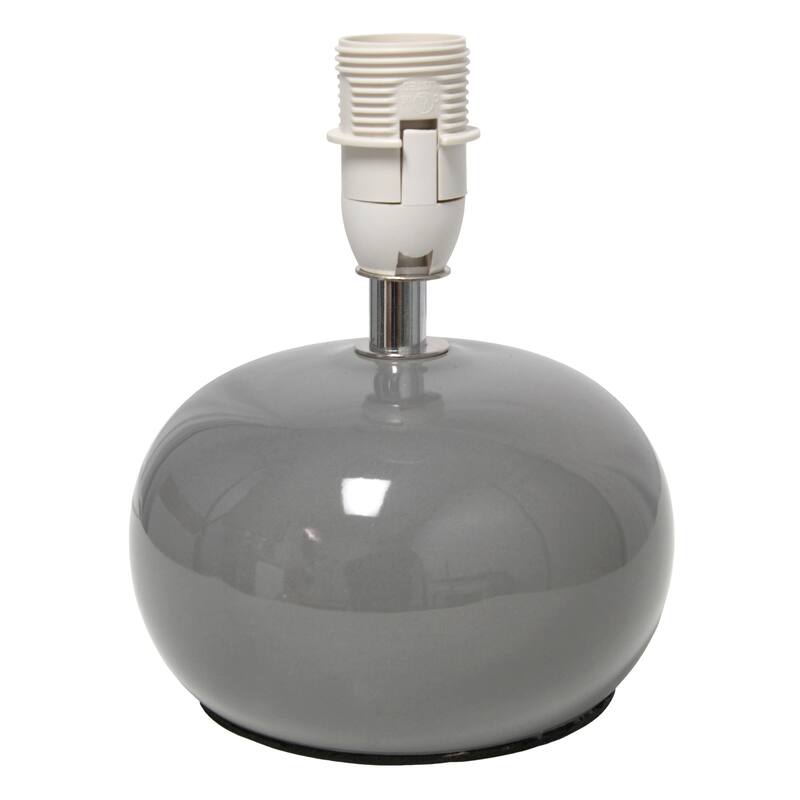 Mini Bedside Ceramic Table Lamp with Mesh Shade - 10" - Gray