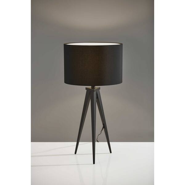 Treble Black Metal Table Lamp