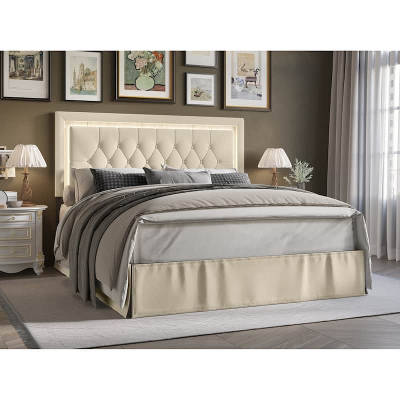 Gianna Tufted Upholstered Platform Bed