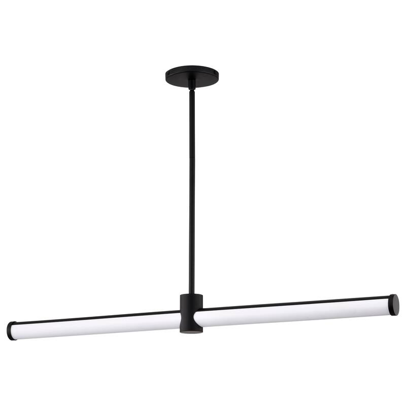 Bowman 36 Inch LED Island Pendant Matte Black Acrylic Lens - Matte Black