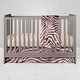 preview thumbnail 4 of 4, Glenna Jean Crib Quilt Baby Blanket Super Soft and Warm Zebra Animal Print , Black & White - N/A
