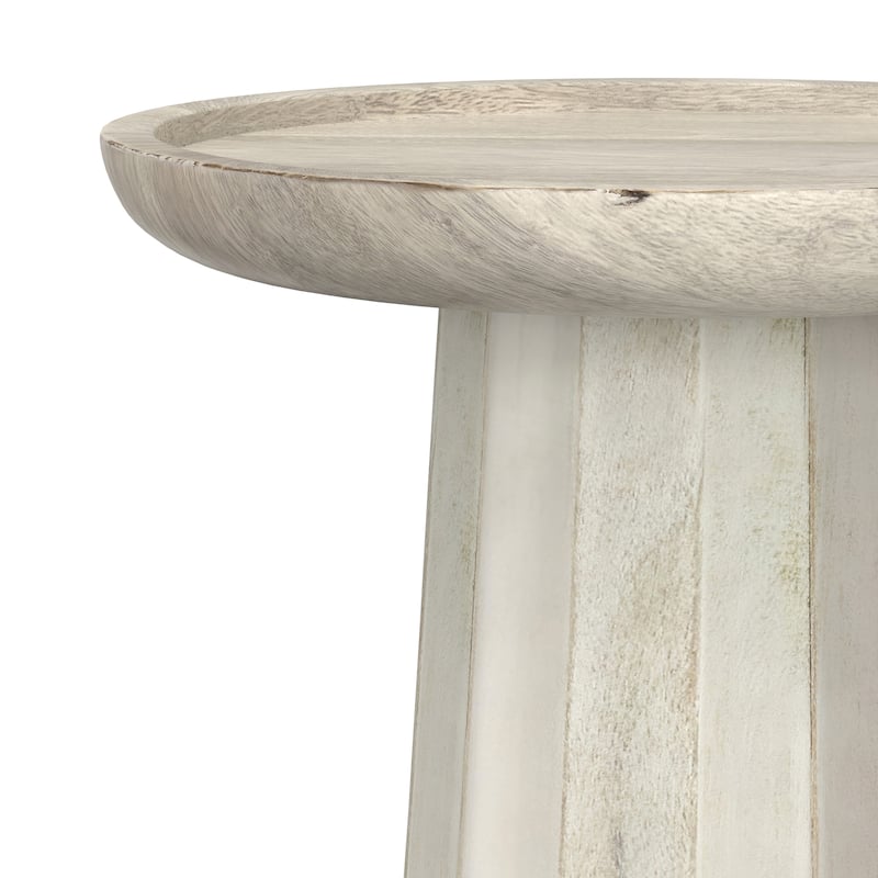 WYNDENHALL Kimball SOLID WOOD 13 inch Wide Round Contemporary Wooden Accent Table